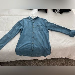 Mens Jean button down Large